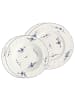 Villeroy & Boch 4-tlg. Dinner-Set Vieux Luxembourg in Weiß-Blau – in weiß-blau