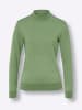 Sieh an! Stehkragen-Pullover in eucalyptus