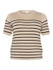 KAFFE curve Strickpullover KClizzy in Feather Gray Mel./Black