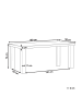 Beliani Esstisch TARANTO in Grau - (W) 90 x (H) 76 x (L) 180 cm