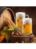 Mr. & Mrs. Panda Gravur Bierkrug Avocado Toast ohne Spruch in Transparent