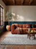 KADIMA DESIGN Teppich Flachgewebe Pflegeleicht MEDWAY Wohnzimmer Modern in Hellblau