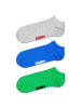 Happy Socks Socken 3er Pack in Grau/Blau/Grün