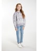 myMo KIDS Mädchen (Kids) Pullover in Grau Weiss