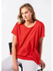 GOLDNER Shirt mit Rundhalsausschnitt in rot