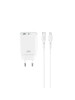 XO XO Wandladegerät CE30 PD 30W 1x USB-C 1x USB weiß + Kabel USB-C