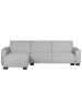 Beliani Ecksofa ROMEDAL in Grau/Schwarz - (W) 290 x (H) 86 x (L) 173 cm rechtsseitig