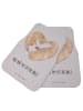 Mr. & Mrs. Panda Automatte Otter Herz mit Spruch in Grau Pastell