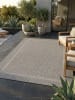KADIMA DESIGN Teppich Outdoor Waschbar Einfarbig ALSTER Strapazierfähig OEKO-TEX in Grau
