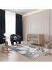 KADIMA DESIGN Kinderteppich Waschbar Bär TASNA Strapazierfähig OEKO-TEX Kinderzimmer in Blau