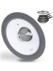 Stoneline Universal Glasdeckel mit Aroma-Funktion in Grau