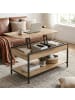 VASAGLE Couchtisch Barnet in Kamelbraun-Schwarz - (B)100 x (H)63 x (T)50 cm