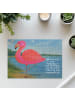 Mr. & Mrs. Panda Puzzle Flamingo Classic Design mit Spruch in Weiß