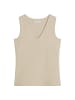 Marc O'Polo V-Neck-Top slim in Linen Beige