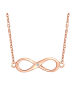 Lulu & Jane Diamant-Kette Infinity aus Sterling Silber mit Diamant in roségold