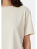 Schiesser Schlafanzug Shirt kurzarm Mix & Relax Organic Cotton in Creme