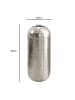 FineBuy Vase in Silber / Aluminium / 20x20x45