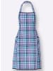 WITT WEIDEN Latzschürze in marine-kariert