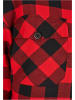 Urban Classics Urban Classics Damen Ladies Flanell Padded Overshirt in black/red