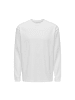 Only&Sons Langarmshirt in white