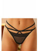 PETITE FLEUR GOLD Set: Ouvert-BH in schwarz