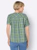 Sieh an! Karo-Bluse in eucalyptus-himmelblau-kariert