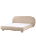 Beliani Doppelbett BAYEL in Beige - (W) 213 x (H) 100 x (L) 231 cm