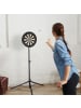 relaxdays Dartständer in Schwarz - (B)115 x (H)195 x (T)100 cm