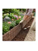 relaxdays 2 x Beeteinfassung in Braun - (B)100 x (H)20 cm