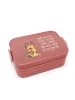 Mr. & Mrs. Panda Lunch Box Otter Blumenstrauß Motiv mit Spruch in Rot Pastell