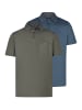 Ragman Poloshirt Basic in Dunkelgrau / dunkelblau