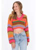 myMo Sweater in pink multicolor