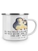 Mr. & Mrs. Panda Tasse Emaille 1. Hochzeitstag Papierhochzeit mi... in Transparent