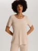 Hanro T-Shirt Natural Elegance in toffee melange