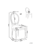 Beliani 2er-Set Esszimmerstuhl NIVLOC in Beige/Braun