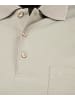 Ragman Softknit-Polo mit Brusttasche, kurzarm in Beige