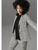 Aniston CASUAL Sweatblazer in schwarz-weiß-gelb