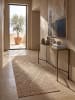 KADIMA DESIGN Outdoor-Teppich VIGOLENO Rauten Flachgewebe gekettelt in Beige-Braun