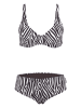 BECO the world of aquasports Bikini Zebra Vibes in schwarz-weiß