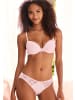 PETITE FLEUR Push-up-BH in rosé + weiß + schwarz