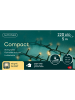 LUMINEO Lichterkette COMPACT 220 LED 5 m, grünes Kabel in Soft Gold