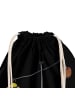Mr. & Mrs. Panda Drawstring Bag Sternzeichen Waage mit Spruch in Schwarz