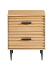 Beliani Nachttisch KEITH in Braun - (W) 48 x (H) 60 x (L) 40 cm