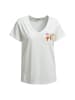 Milano Italy V-Neck T-Shirt 1/2 sleeve in Offwhite