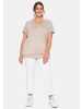 sheego T-Shirt in beige