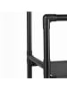 relaxdays Kleiderständer in Schwarz - (B)85 x (H)157 x (T)46 cm