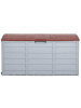 Beliani Truhe LOCARNO in Grau/Braun - (W) 112 x (H) 53 x (L) 50 cm