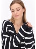 DreiMaster Women Cardigan in navy offwhite stripe