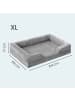 Feandrea Hundebett Blomfy in Hellgrau - (B)104 x (H)17 x (T)69 cm