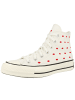 Converse Sneaker mid Chuck 70 High Embroidered Lips in beige
